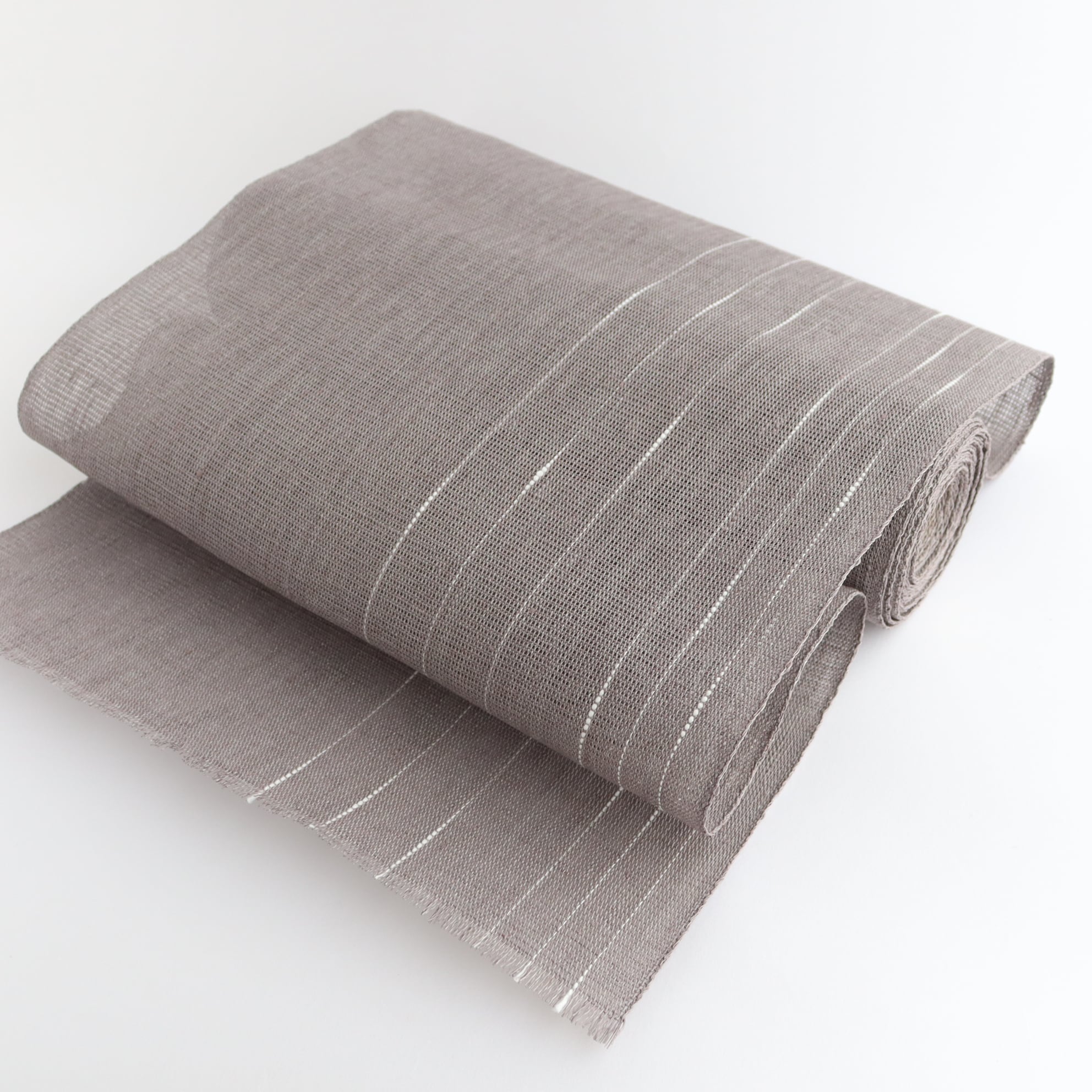 OLN 半巾帯「ひこうき雲」霞 八寸名古屋帯「ひこうき雲」霞（未仕立） | OLN web shop