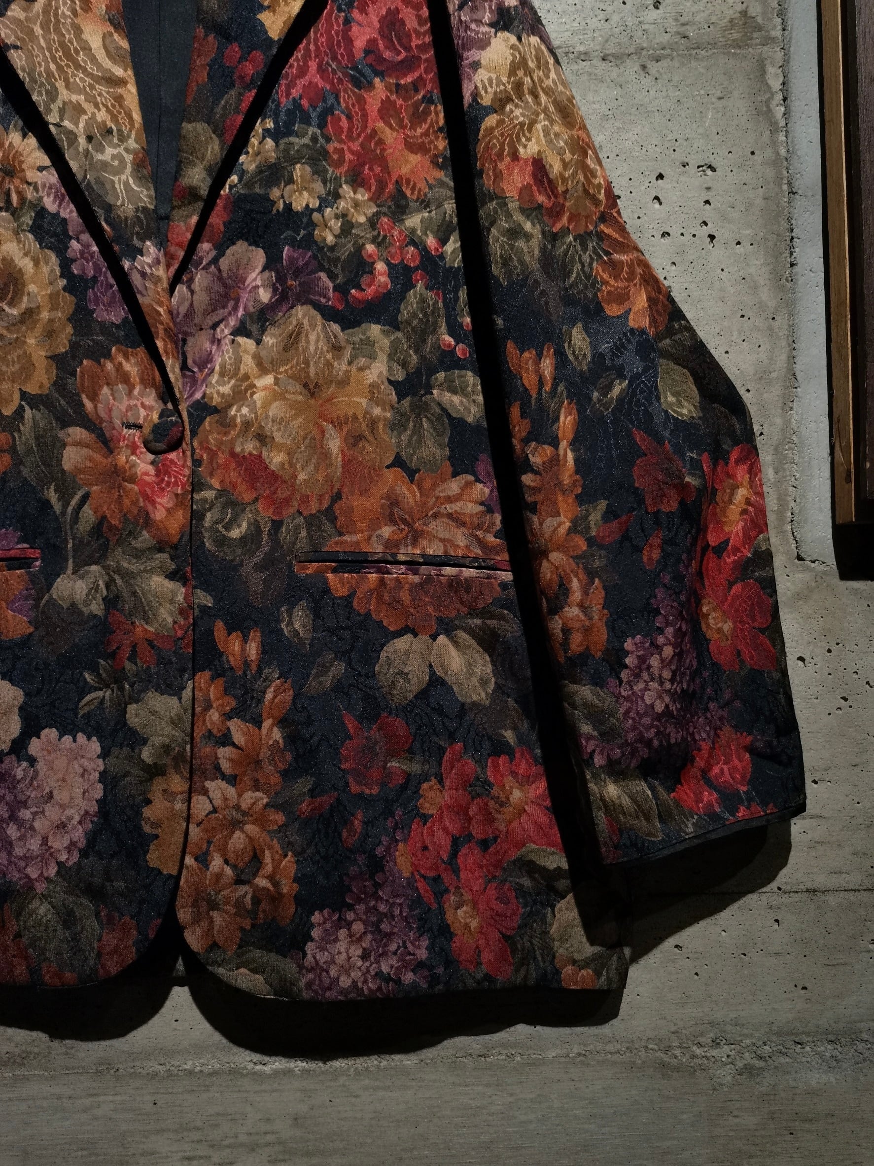 Caka】Beautiful Flower Pattern Vintage Tailored Jacket | Caka(カカ 