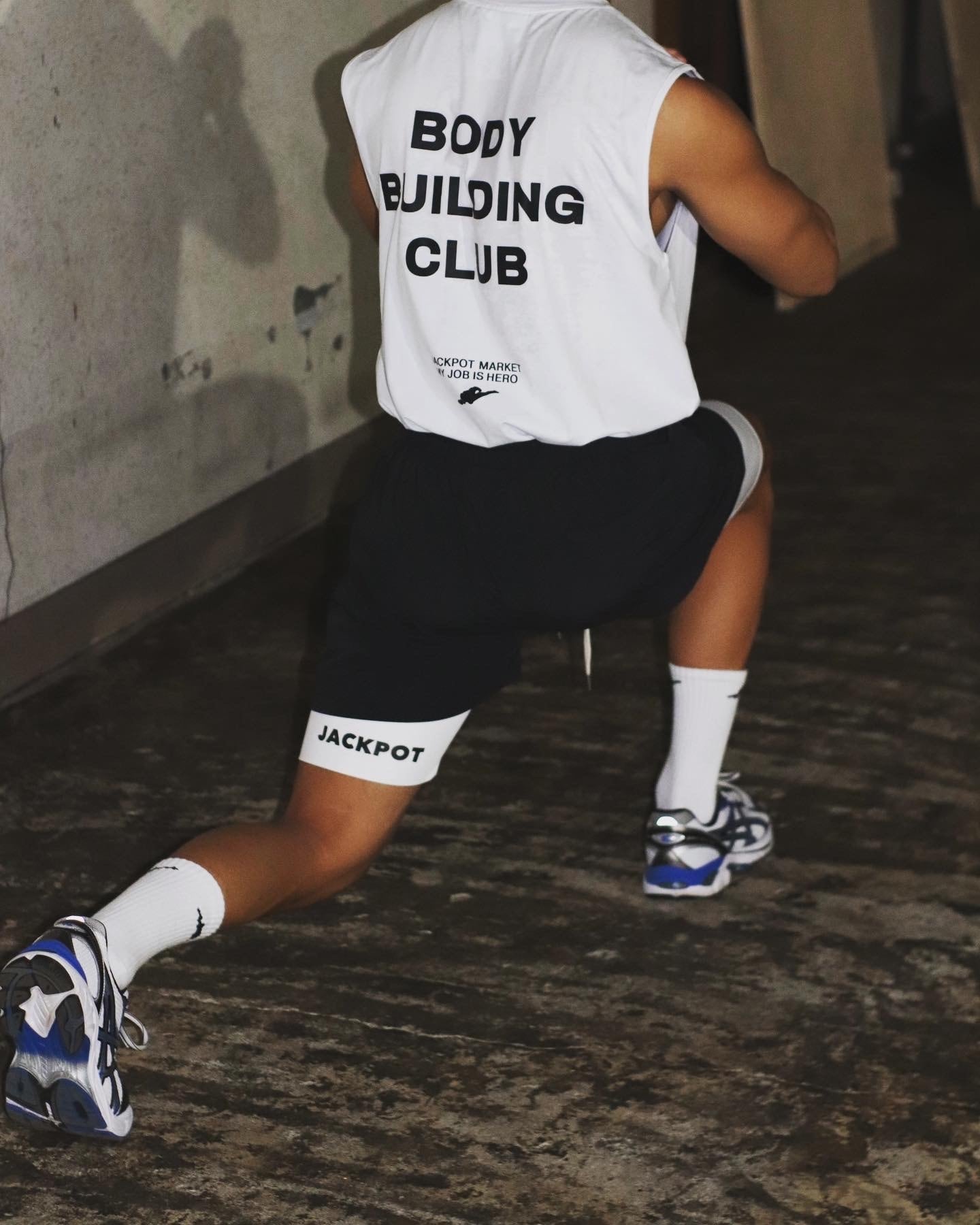 jackpot market ヴィンテージタンクトップ チャコール XL jackpot