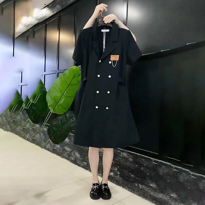 スタイルダブルブレストカラーチェーン ウェストコート 大きめサイズ ミックスインファッション54745945356