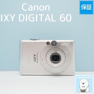 Canon IXY DIGITAL 60 デジカメ スマホ転送OK フルセット シロクマカメラ a7496