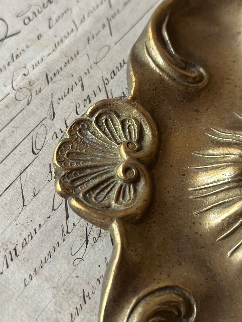 インクホルダー インク壺 インクウェル 貝殻モチーフ | Brocante de La