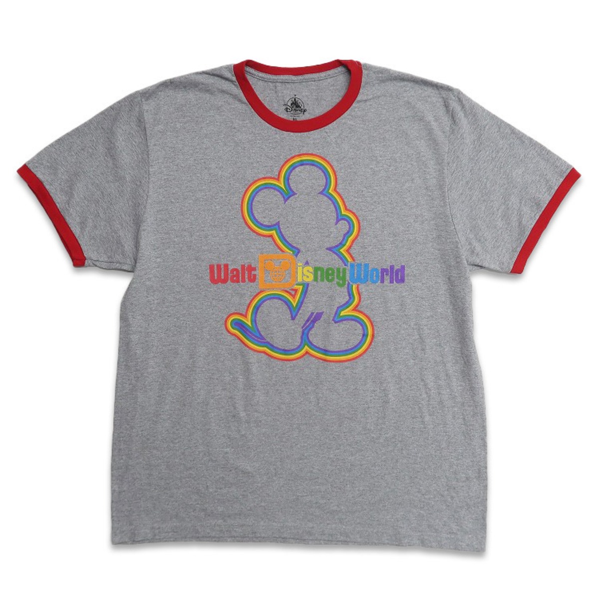 古着 ディズニー Disney ミッキー キャラクター リンガーTシャツ 
