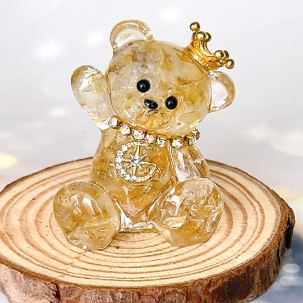 オルゴナイトクマさんNo.Ｄ-562 オルゴナイト アクセサリー ７点 あおまりん様オーダー マリン