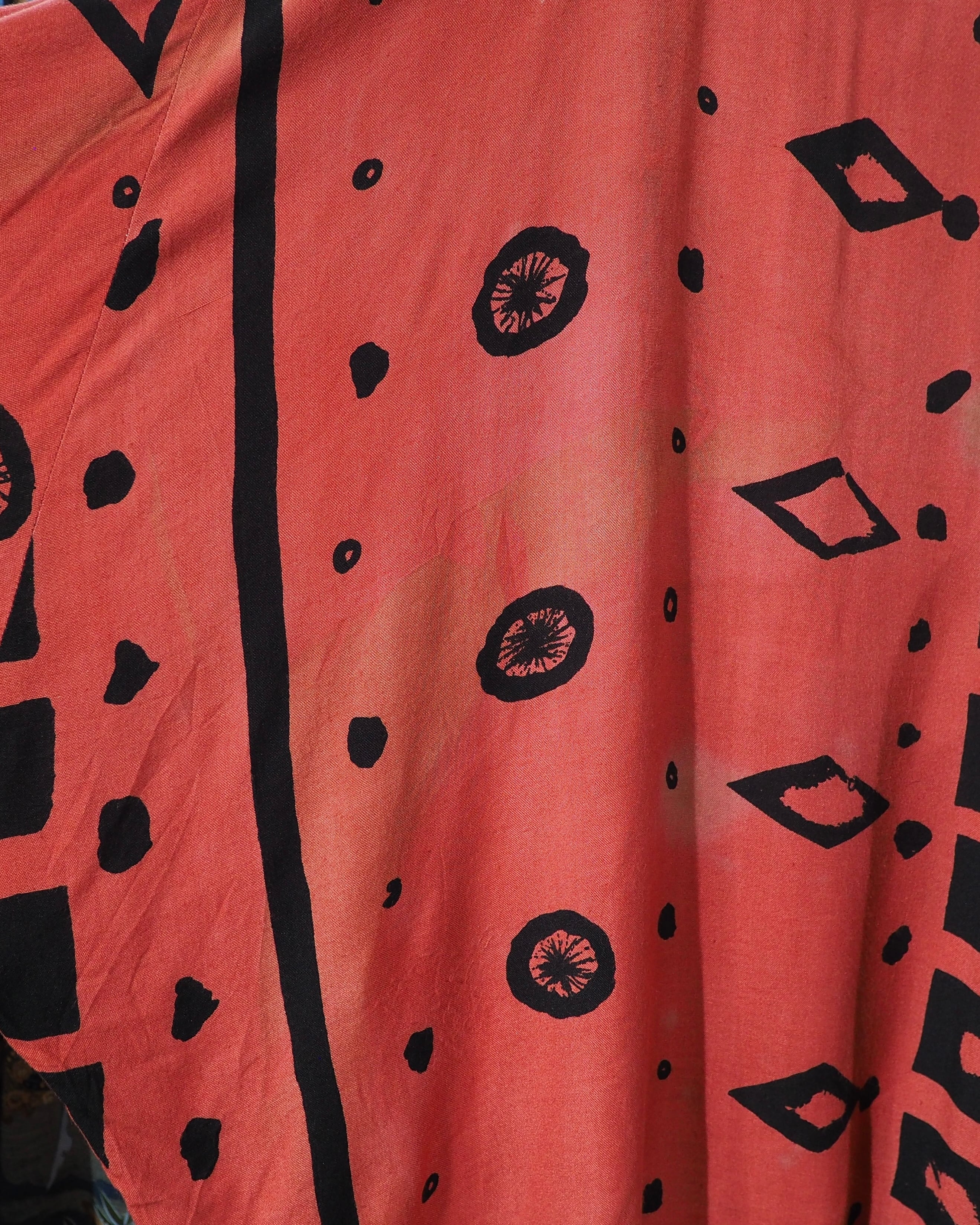 Poisonous Ethnic patterns × Charm custom vintage loose Dolman Sleeve Tee