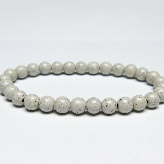 北投石 ブレスレット 6mm 一点物 メール便可 111-50351