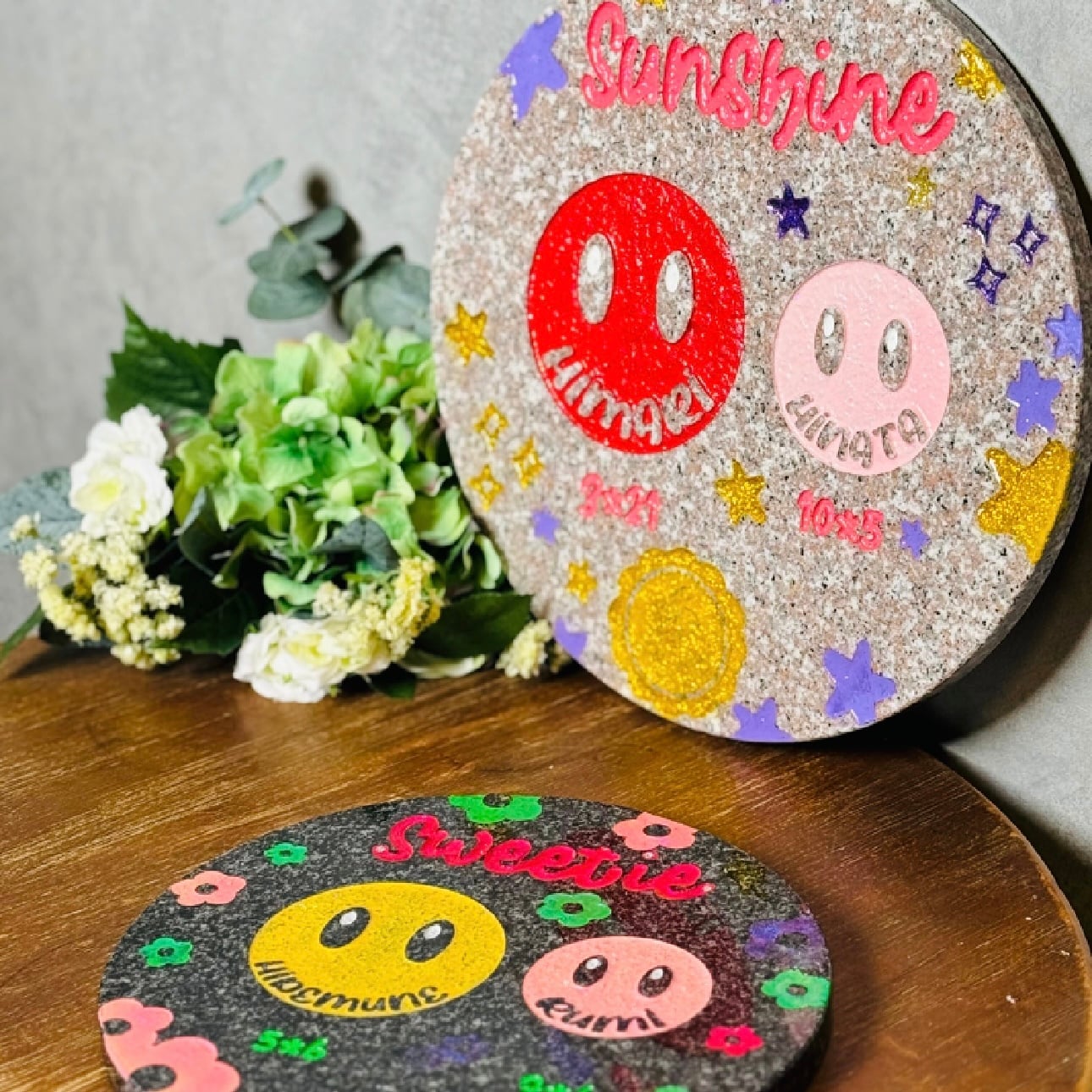 smile様♥オーダー♥Hand＊made♥ 楽天市場】チャーム スマイル 10mm 4個 イエロー 黄色 カラーチャーム