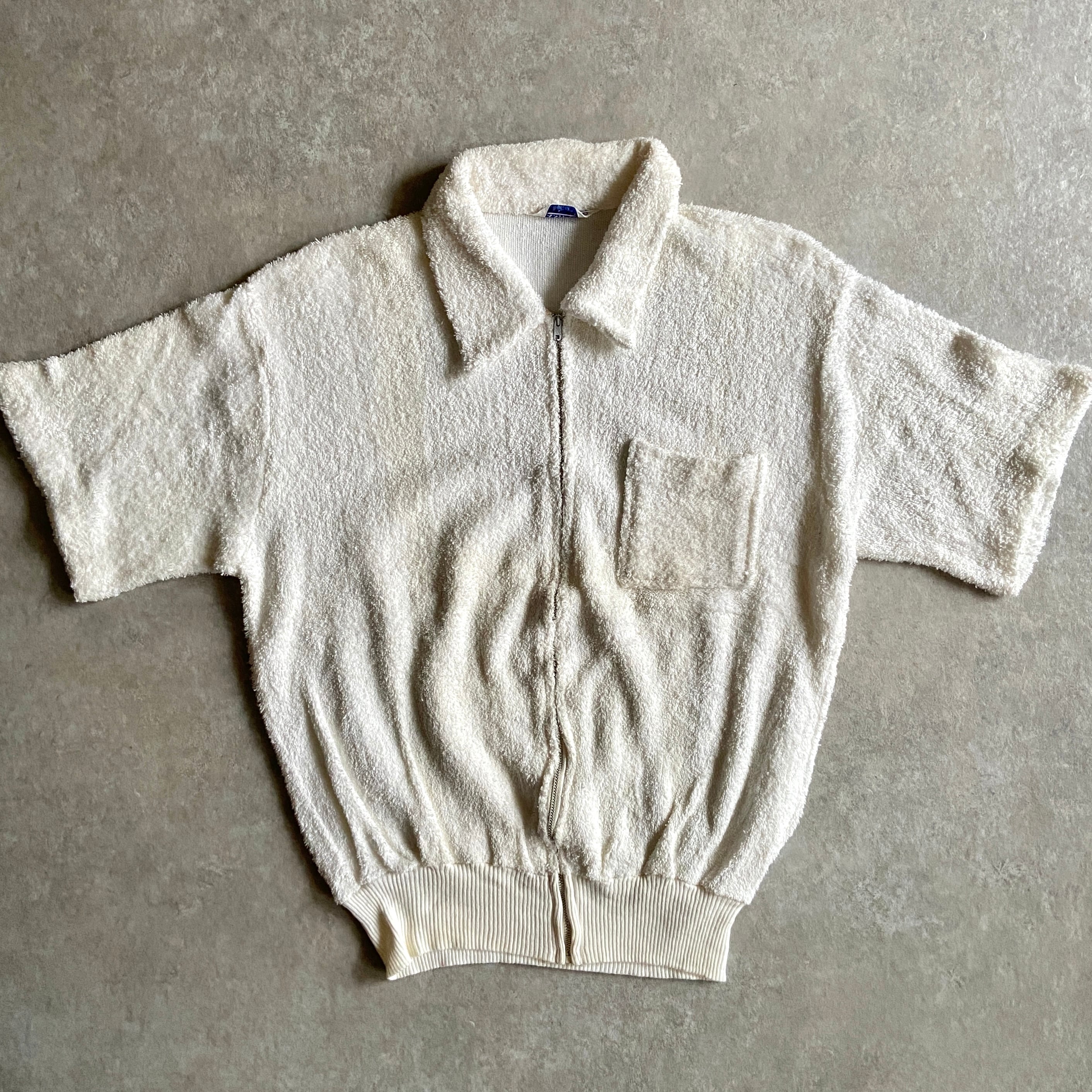 1950s CAMPUS Vintage Zip Tower Shirt L H199