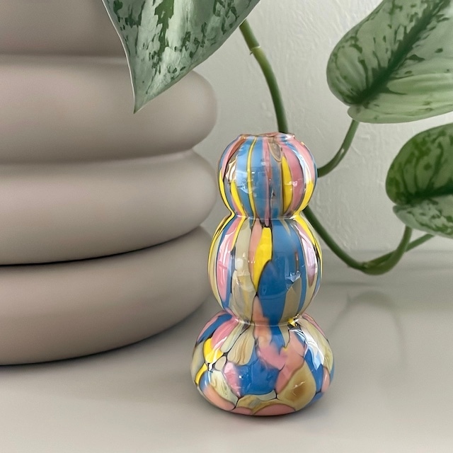 Maria Ida Designs "Glass Blown Jelly Baby Mini Vase"