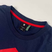 G-STAR RAW ジースターロウ UNIFORM OF THE FREE デザイン 半袖 Tシャツ S/ネイビー メンズ