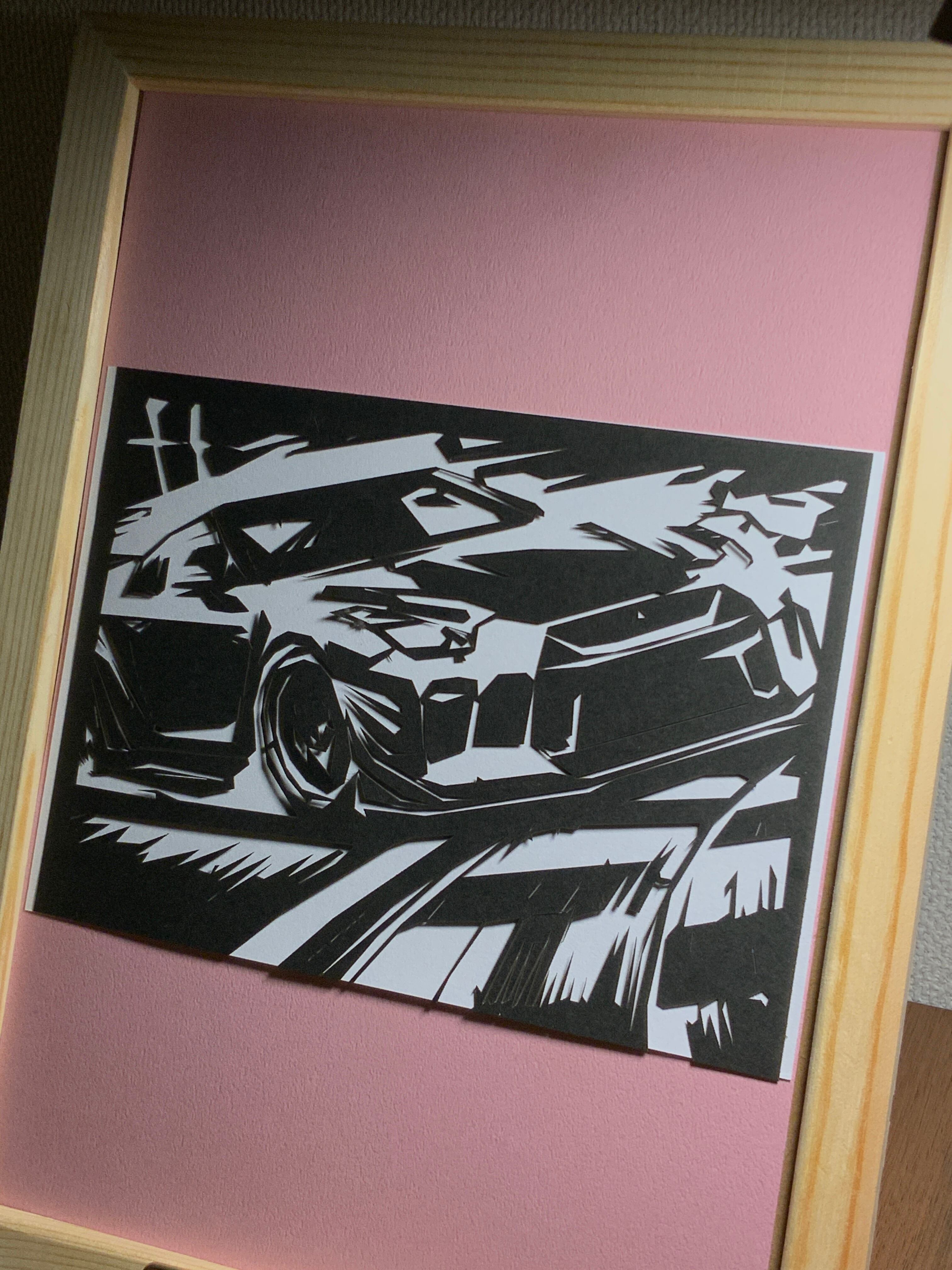 411-Car-GT-R切り絵 | 切り絵博覧会 (↑上のメニューにも色々あり〼)