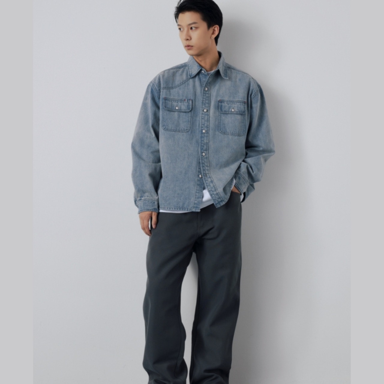 ヴィンテージ デニム ウエスタンシャツ A1980 - 7