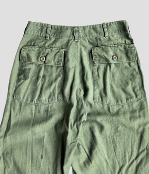Vintage 60-70s W30 Baker Pants OG107 -US ARMY-