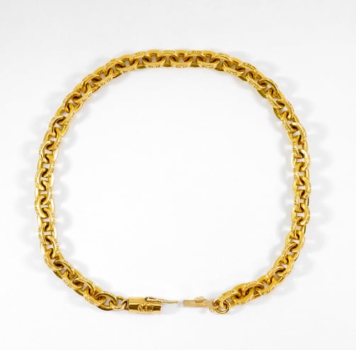 CHROME HEARTS クロムハーツ 22K ペーパーチェーン ブレスレット CHROME HEARTS クロムハーツ 22K ペーパーチェーン ブレスレット