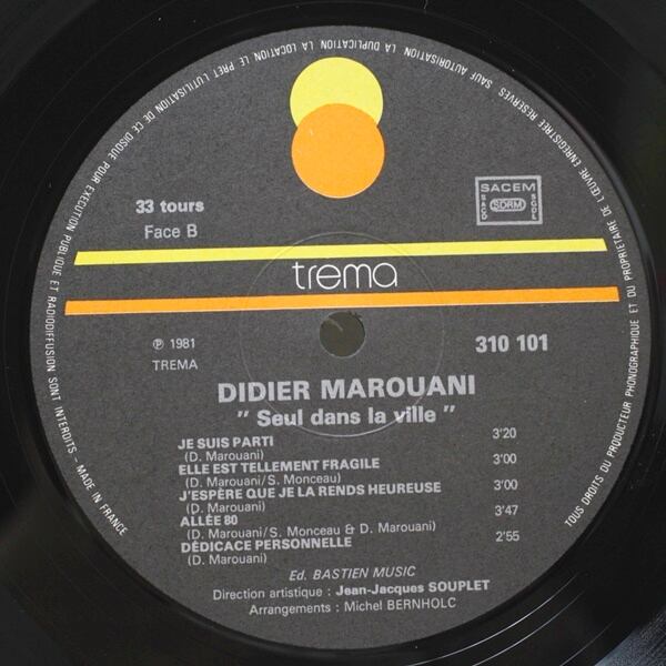Didier Marouani / Seul Dans La Ville [310101, 310 101] - 画像4