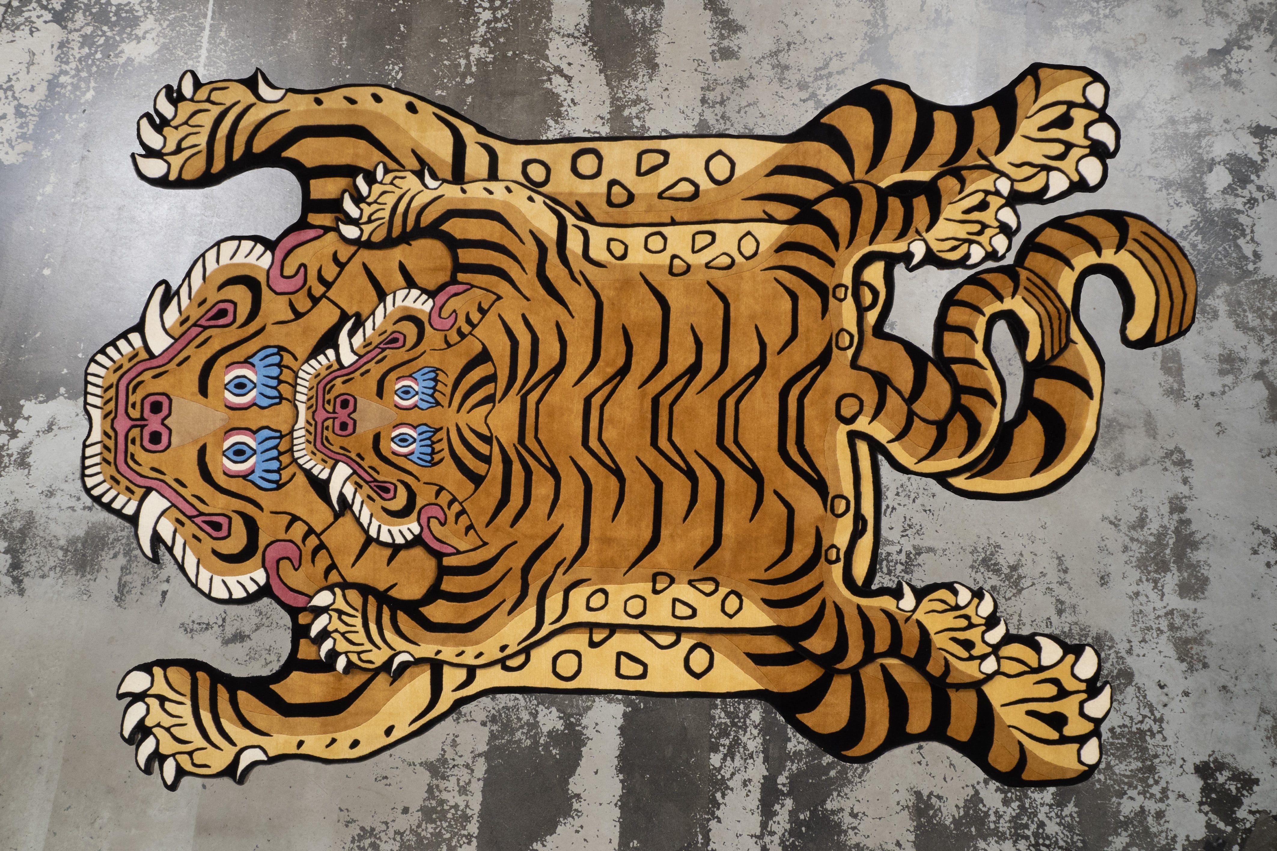 Tibetan Tiger Rug 《XXXXXLサイズ•ウール003》チベタンタイガーラグ
