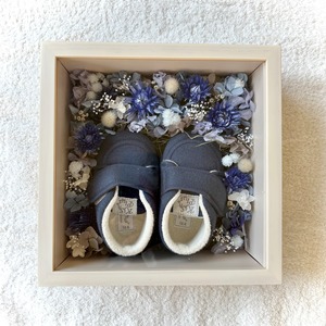 ブルー｜ママの手で仕上げるベビーシューズボックス