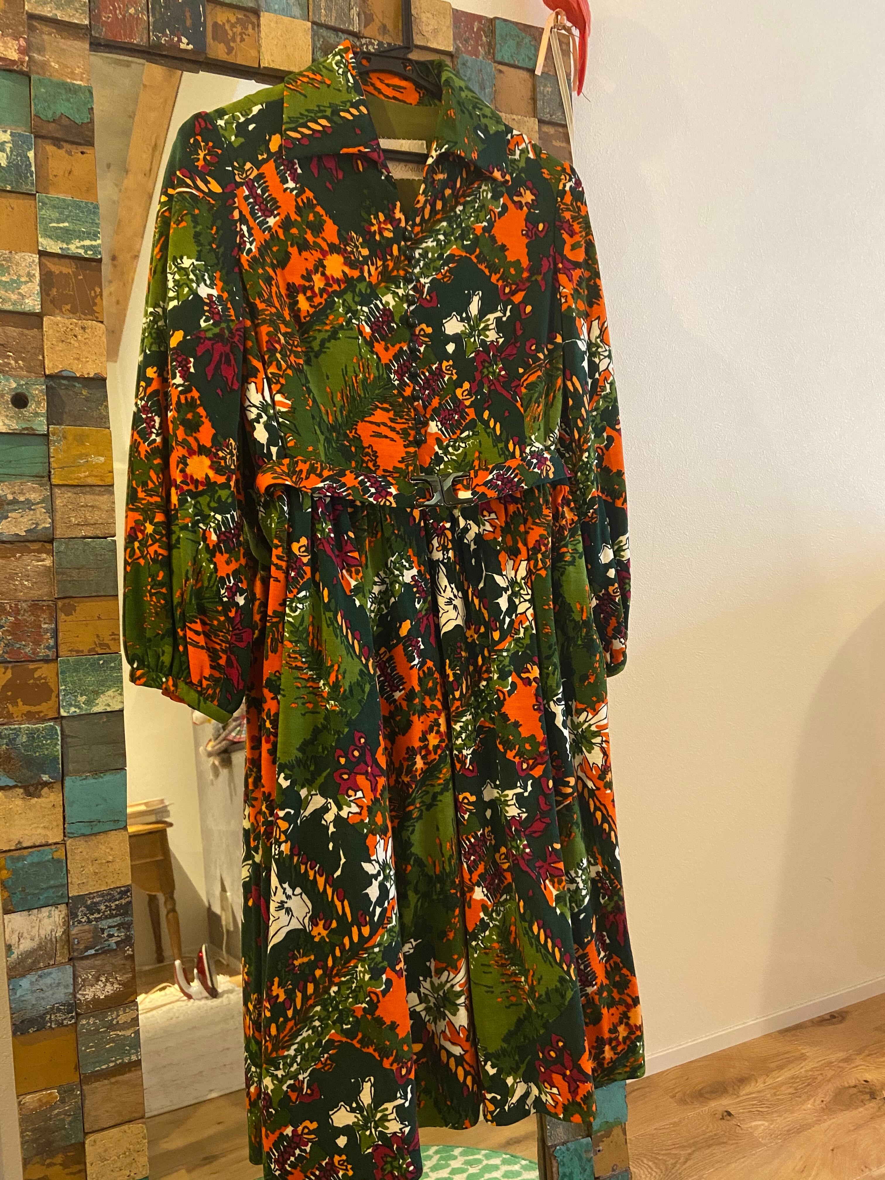 ヴィンテージ 70s 昭和レトロワンピース L Armoire De Mamie