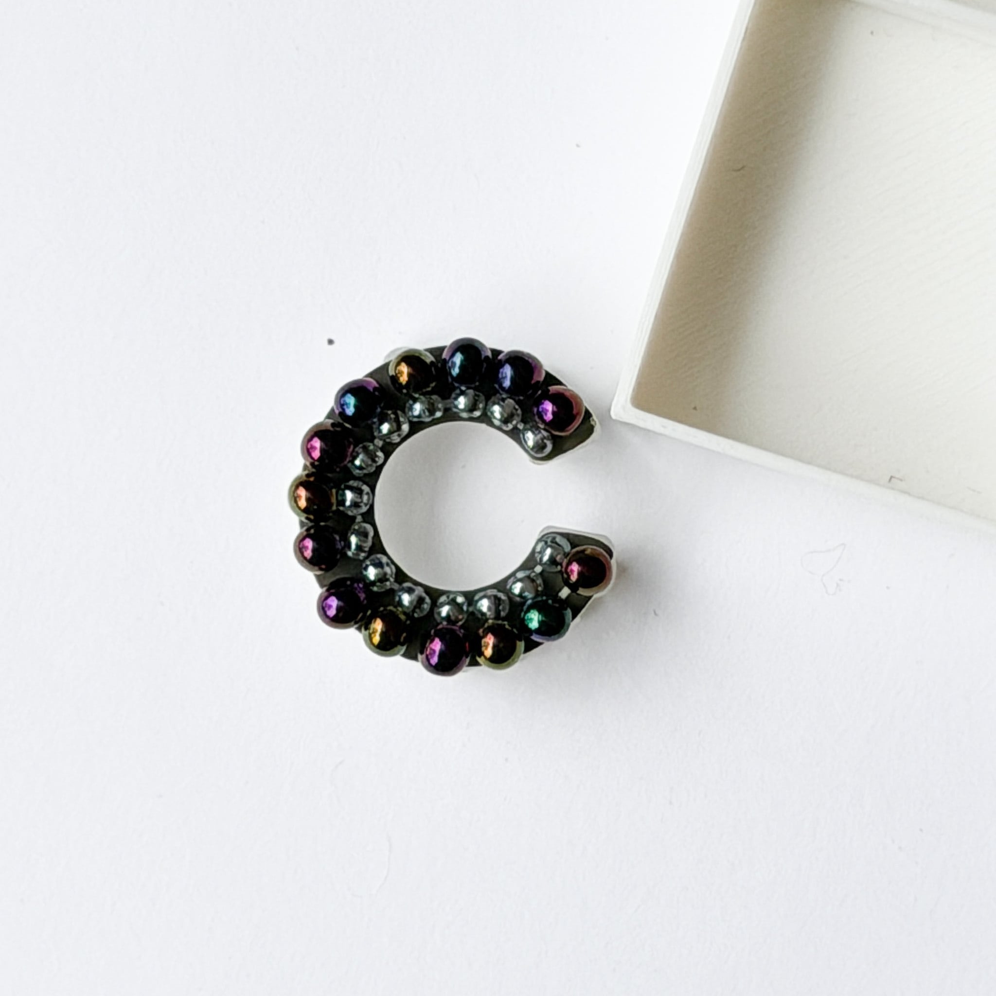 puzzle ring ear cuff 'bicolor' [15]