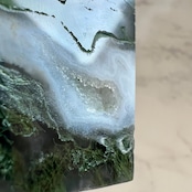 モスアゲートキューブ2*天然石スクエア*天然石インテリア*置き物