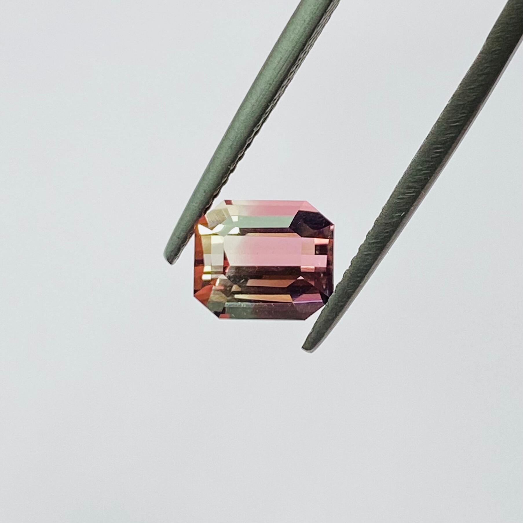 桜×コットンキャンディピンクなバイカラートルマリン