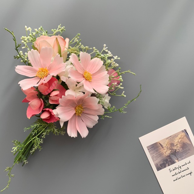 Cosmos Bouquet ブーケ ギフト インテリア造花 結婚祝い 誕生日プレゼント 引っ越し祝い 母の日 前撮り 後撮り 二次会 Jolie