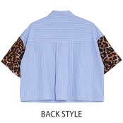 MMD102HEB レオパード切替シャツ