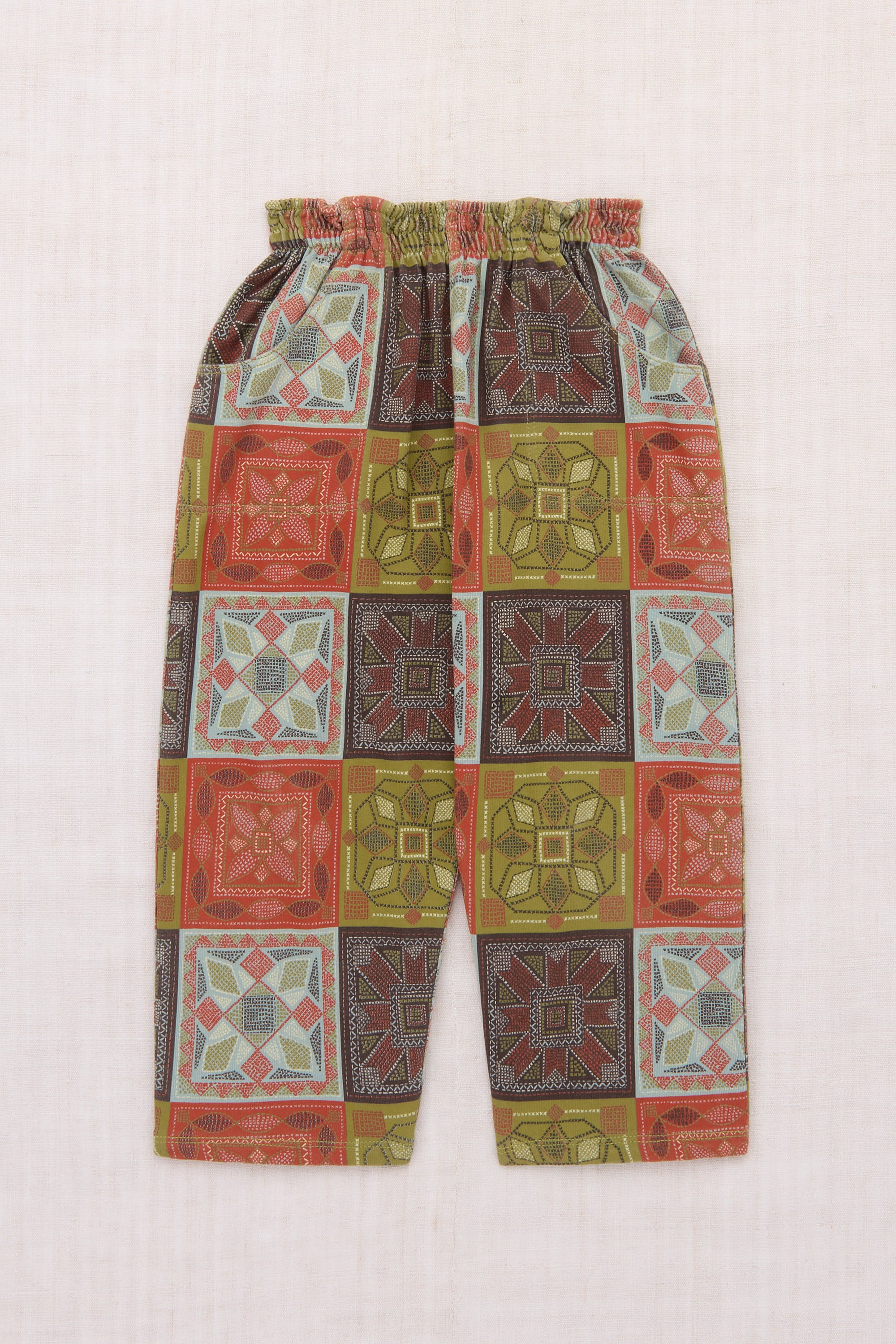 残り僅か【Misha & Puff】25 FA Drop2 / Camp Pant / Chili Spice Cross Stitch