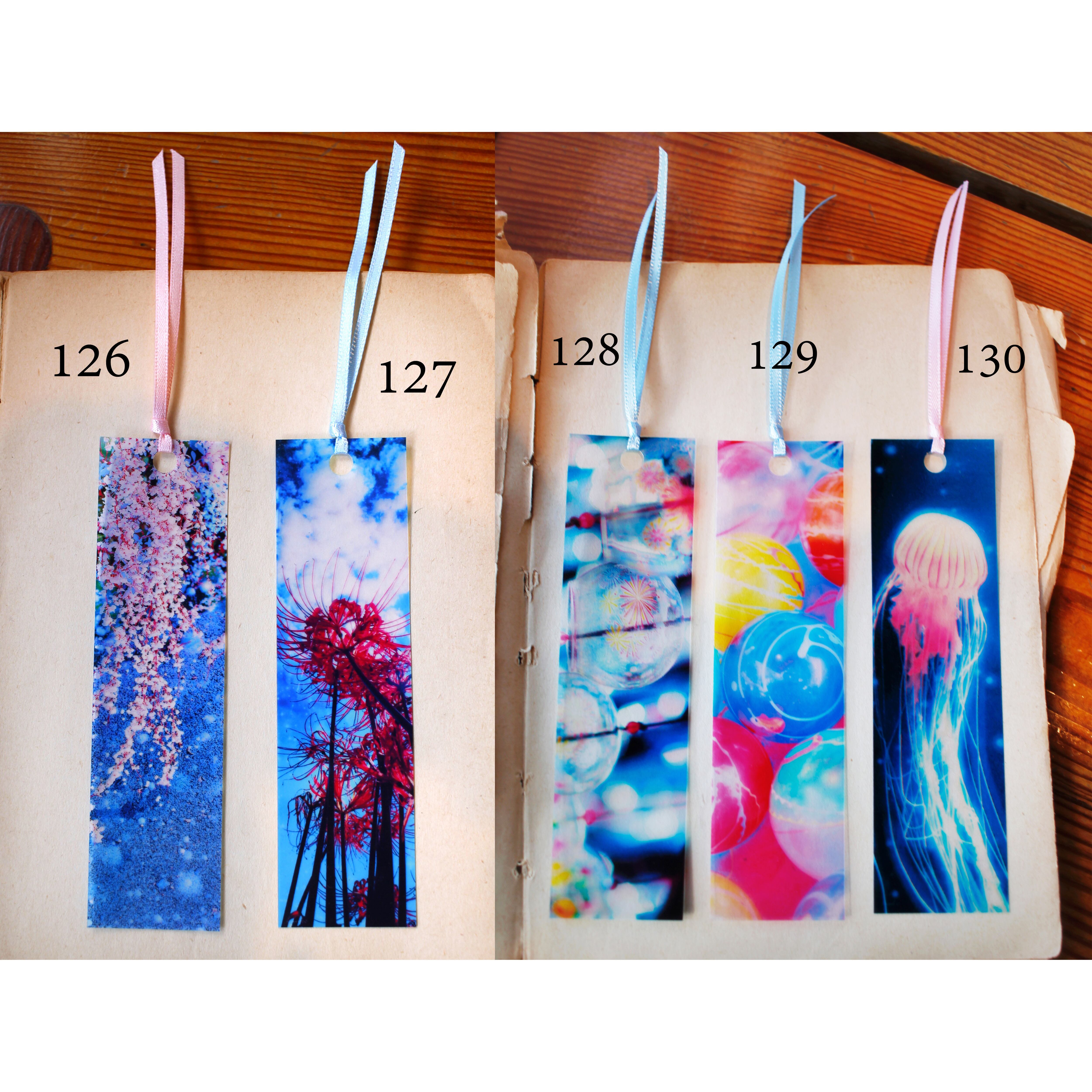 しおり　ページ 透明しおり 10枚セット【番号を10点お選びください】 *訓子kunko