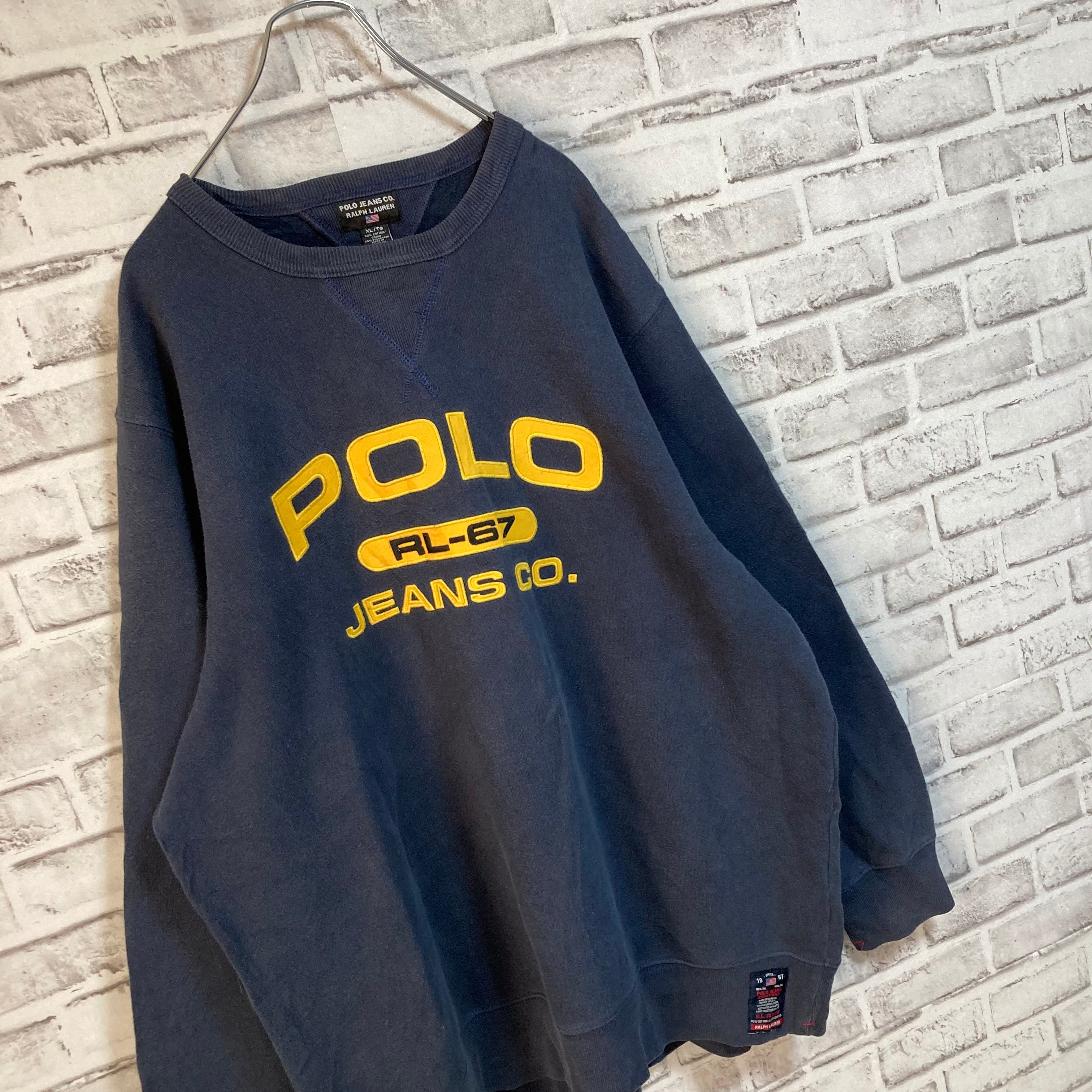 POLO JEANS RALPH LAUREN】L/S Sweat XL 90s ポロジーンズ ラルフ