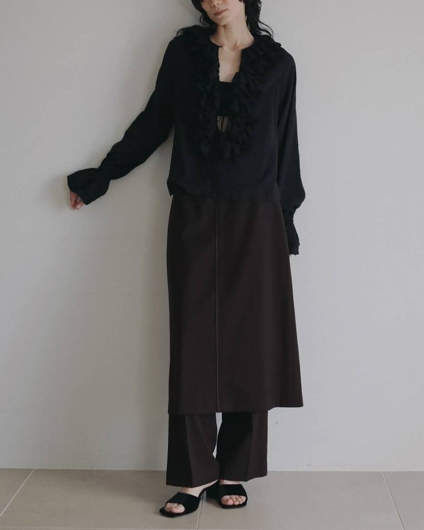 anuke(アンヌーク) 2way Frill Blouse | サウスオレンジ｜メンズ