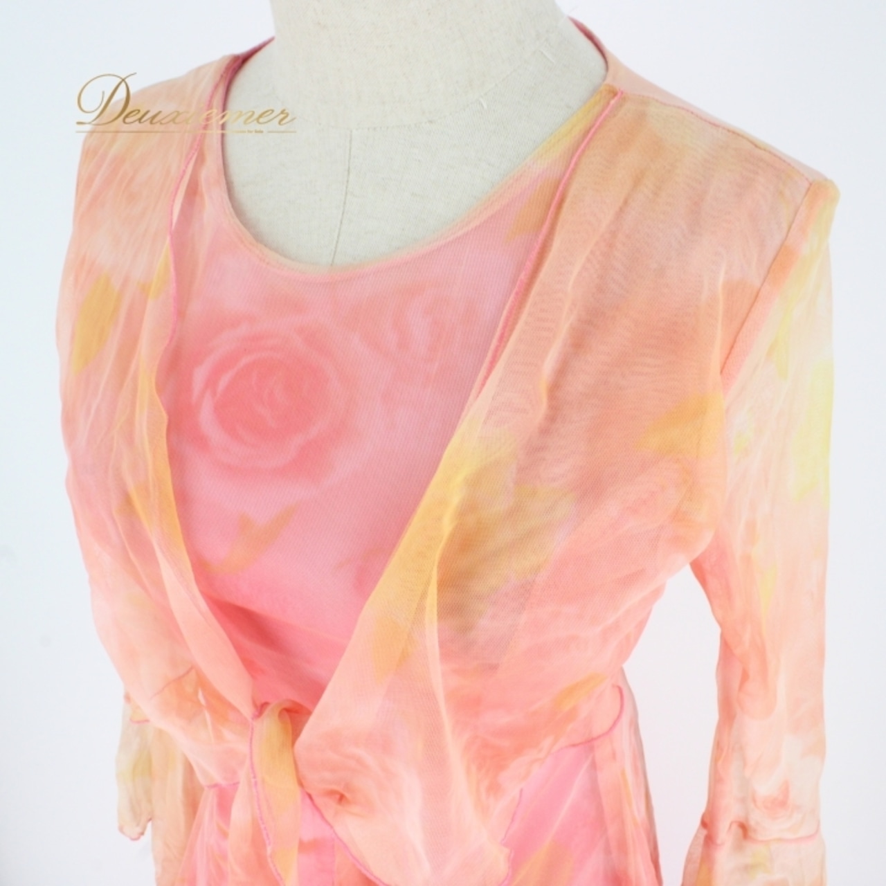 社交ダンス 衣装 スタンダード ドレス ワンピース レッスンウェア パーティドレス レディース ピンク系 オレンジ系 花柄 レース フェミニン フローラル 刺繍 エレガント ボリューム フレア サテン ストレッチ パーティーコスチューム 大人 可愛い 女性用 ダンスウェア おしゃれ 薄手 春 夏 秋