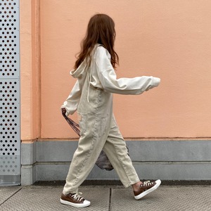 vintagewashdenimサロペット／vintage white