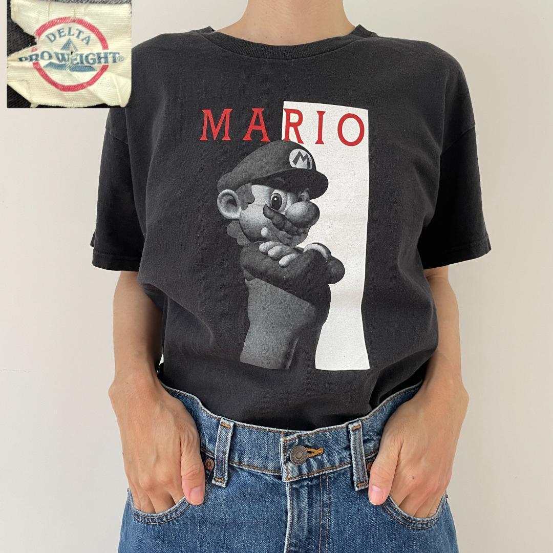 00s】マリオ スカーフェイス パロディ vintage Tシャツ - トップス