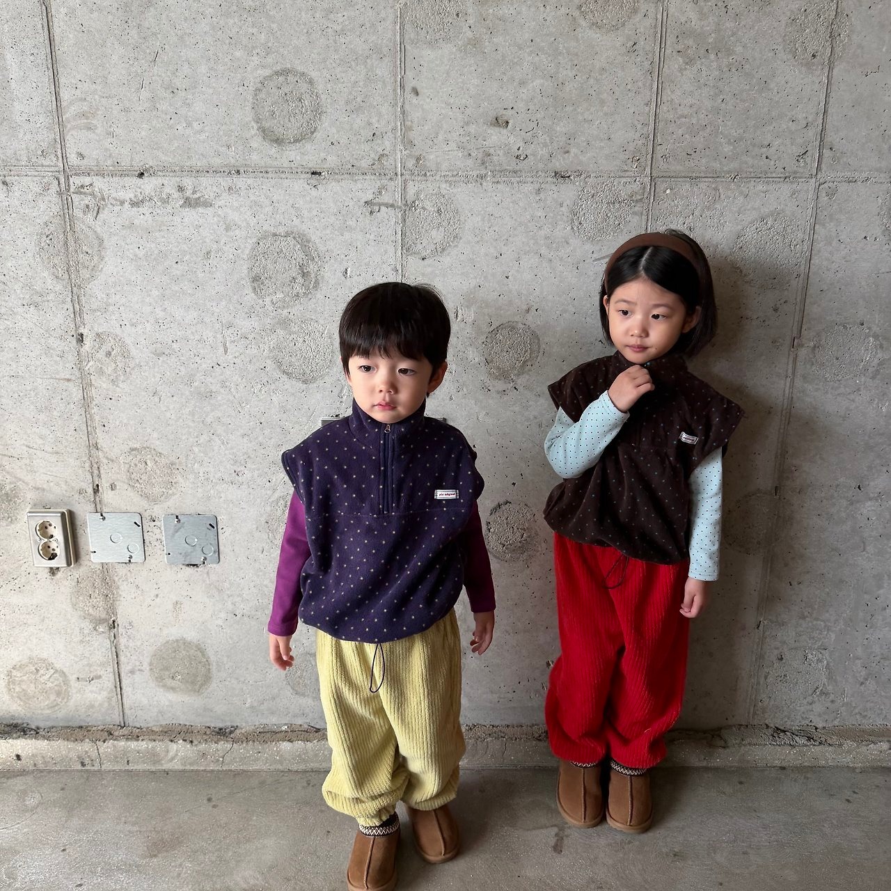 PIE［取寄］dot fleece vest 26winter