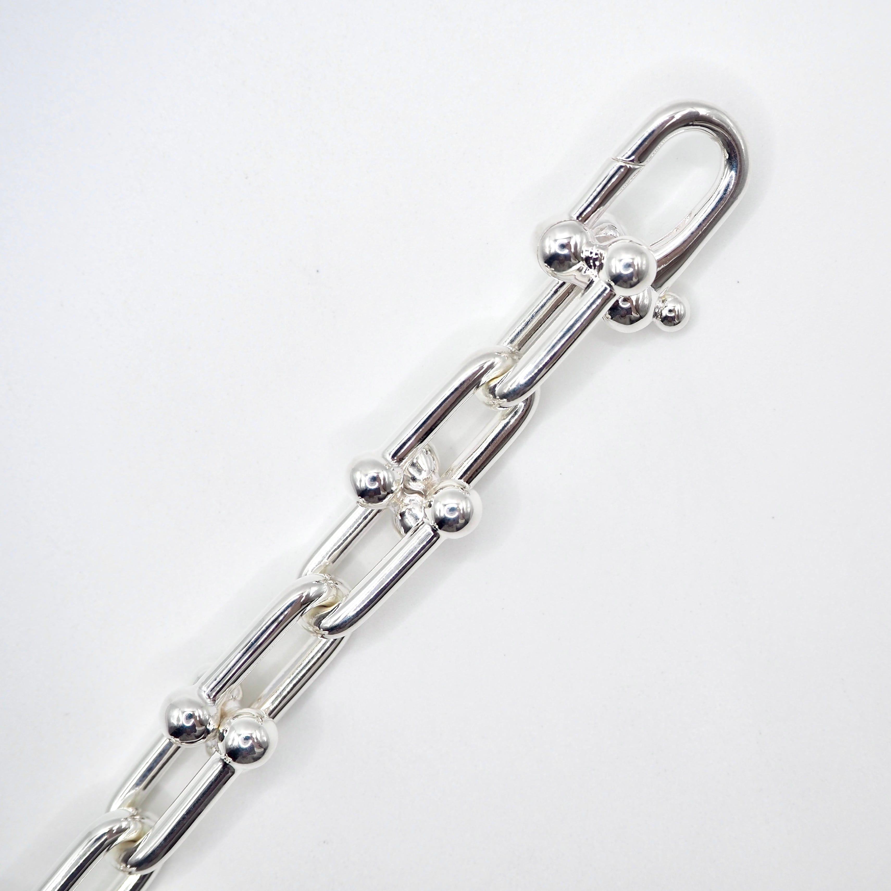 Tiffany&Co. ハードウェア ラージリンク ブレスレット 14コマ シルバー