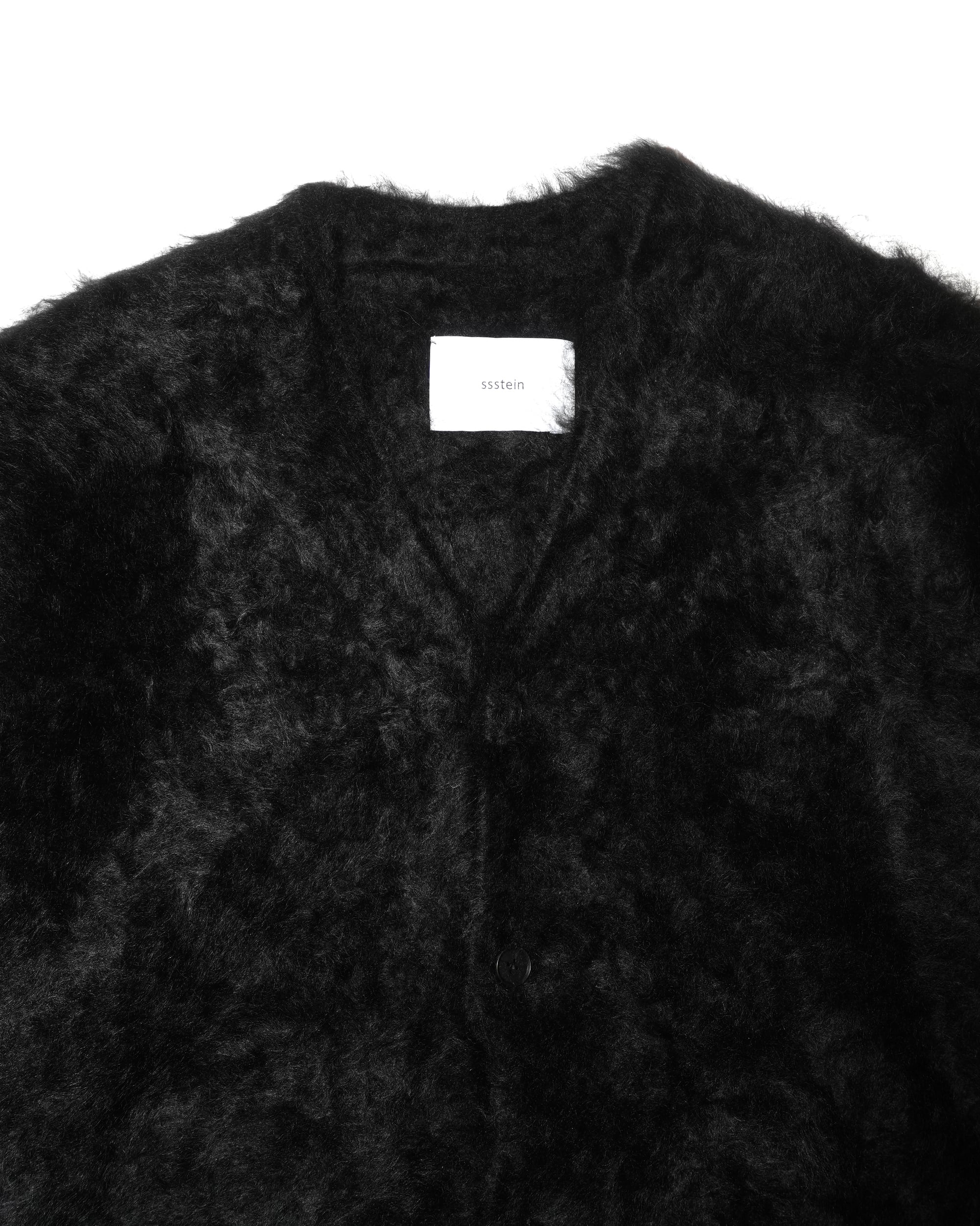 maatee&sons Cashmere shaggy cardigan 黒 maatee&sons Cashmere shaggy cardigan 黒