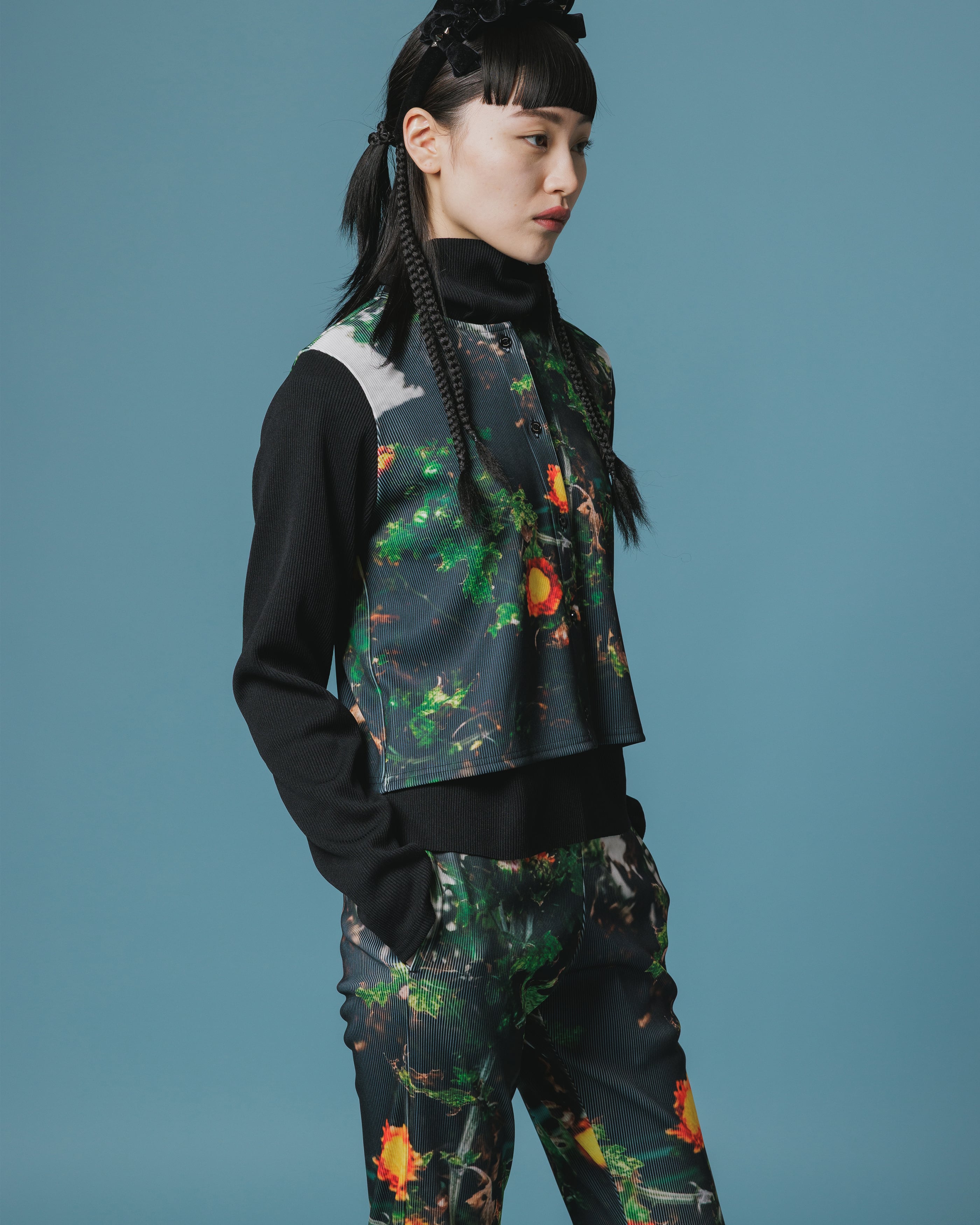 NON TOKYO ノントーキョー】 / PRINT MESH ZIPUP PARKA プリント