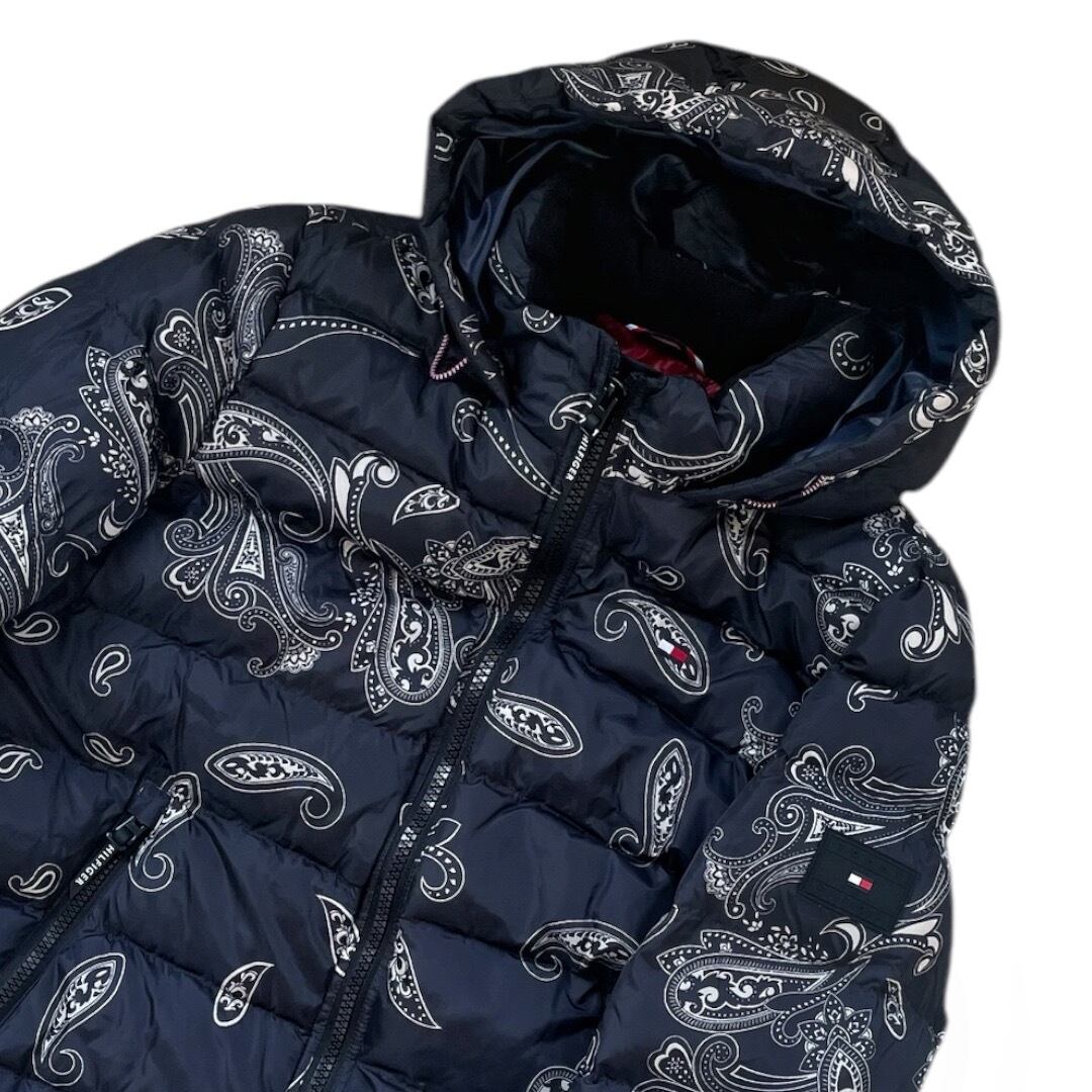 TOMMY HILFIGER トミー ヒルフィガー ペイズリー ダウンジャケット M L