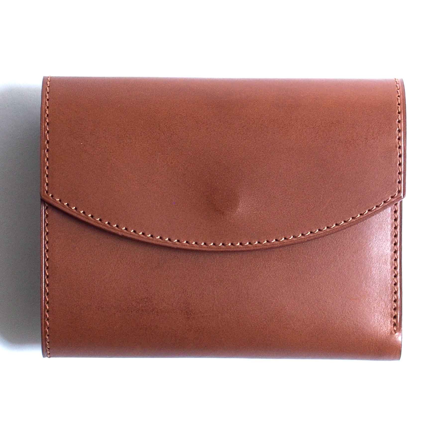 Post Production (ポストプロダクション) Flap Wallet Cognac