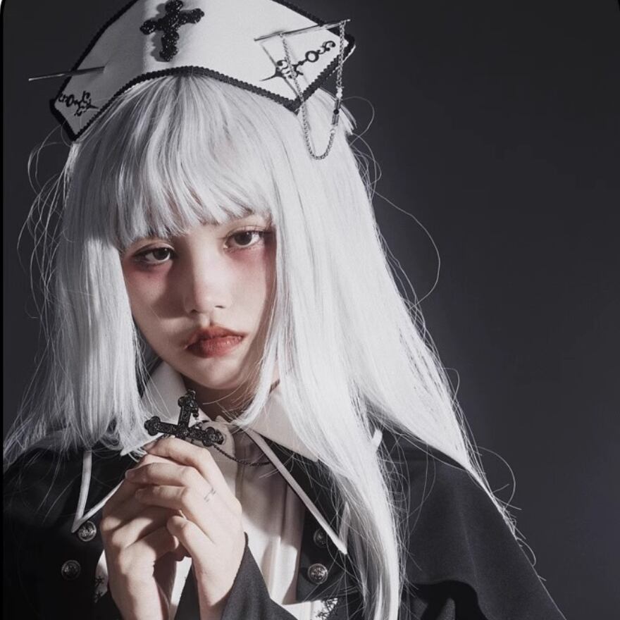 ペンダント ロザリオ 十字架 病み可愛い かっこいい 控えめ 大人