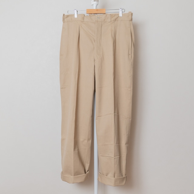 【DEADSTOCK】"1 Tuck" French Army M-52 Chino Trousers Size45 実物 フランス軍 デッドストック チノパンツ 希少 レア