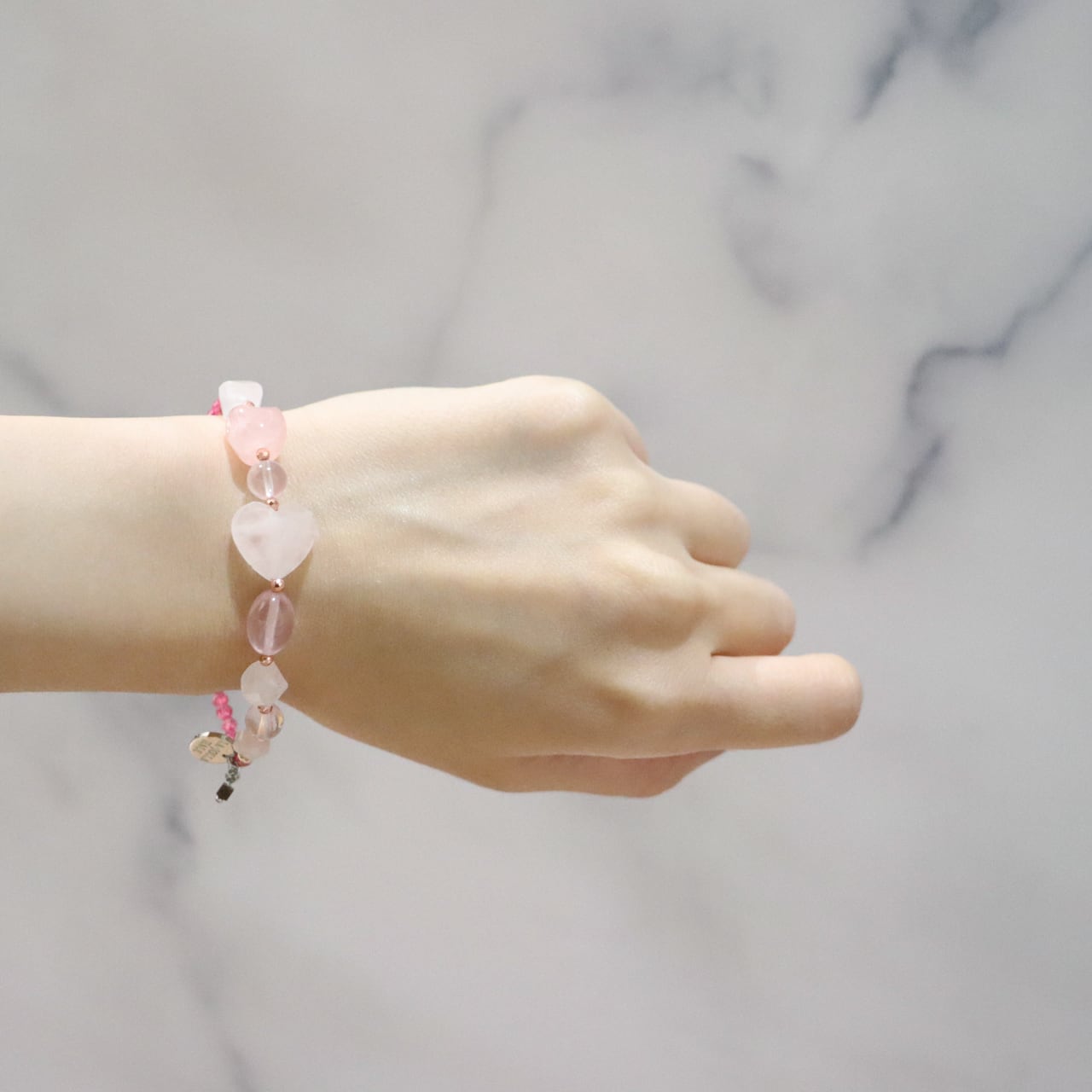 ONLINE SHOP限定】【Blooming Pink Roses】三眼天珠×ローズクォーツ
