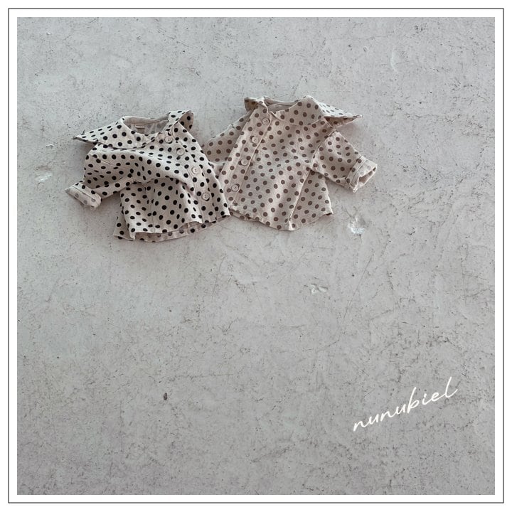 【 即納 】2025 秋新作 nunubiel ヌヌビエル ドット ブラウス baby&kids