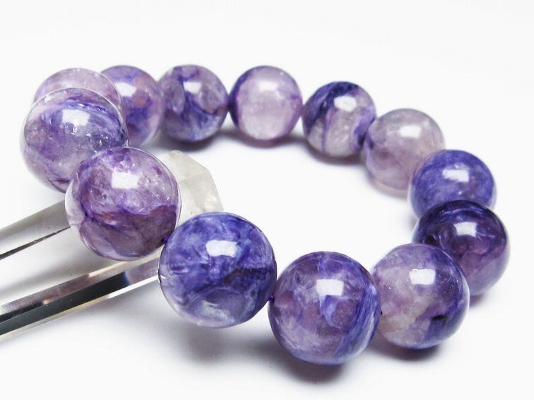 最大5万円OFFクーポン! チャロアイト ブレスレット 18mm エンジェル