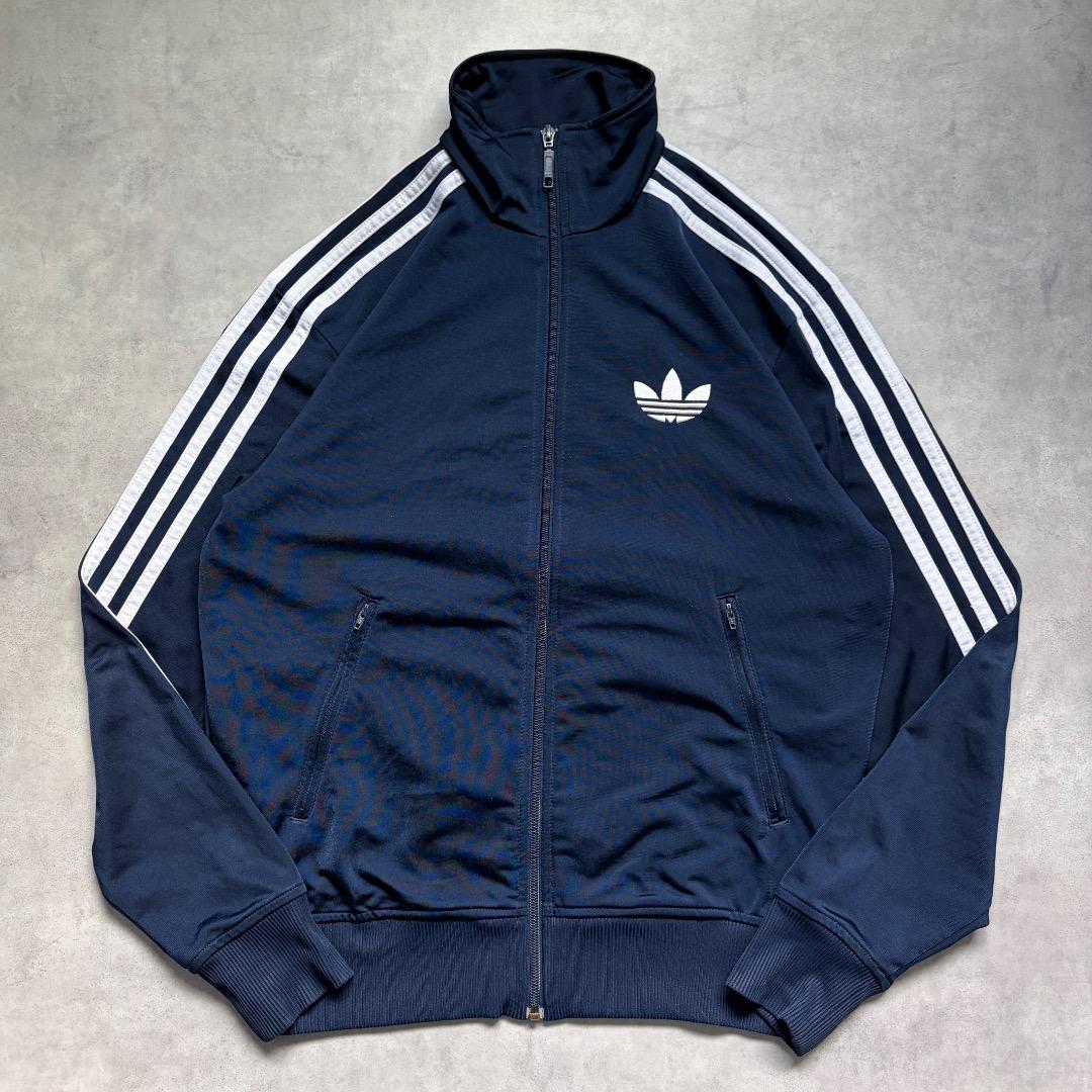 アディダス ファイヤーバード トラックジャケット 古着 刺繍 紺 19220