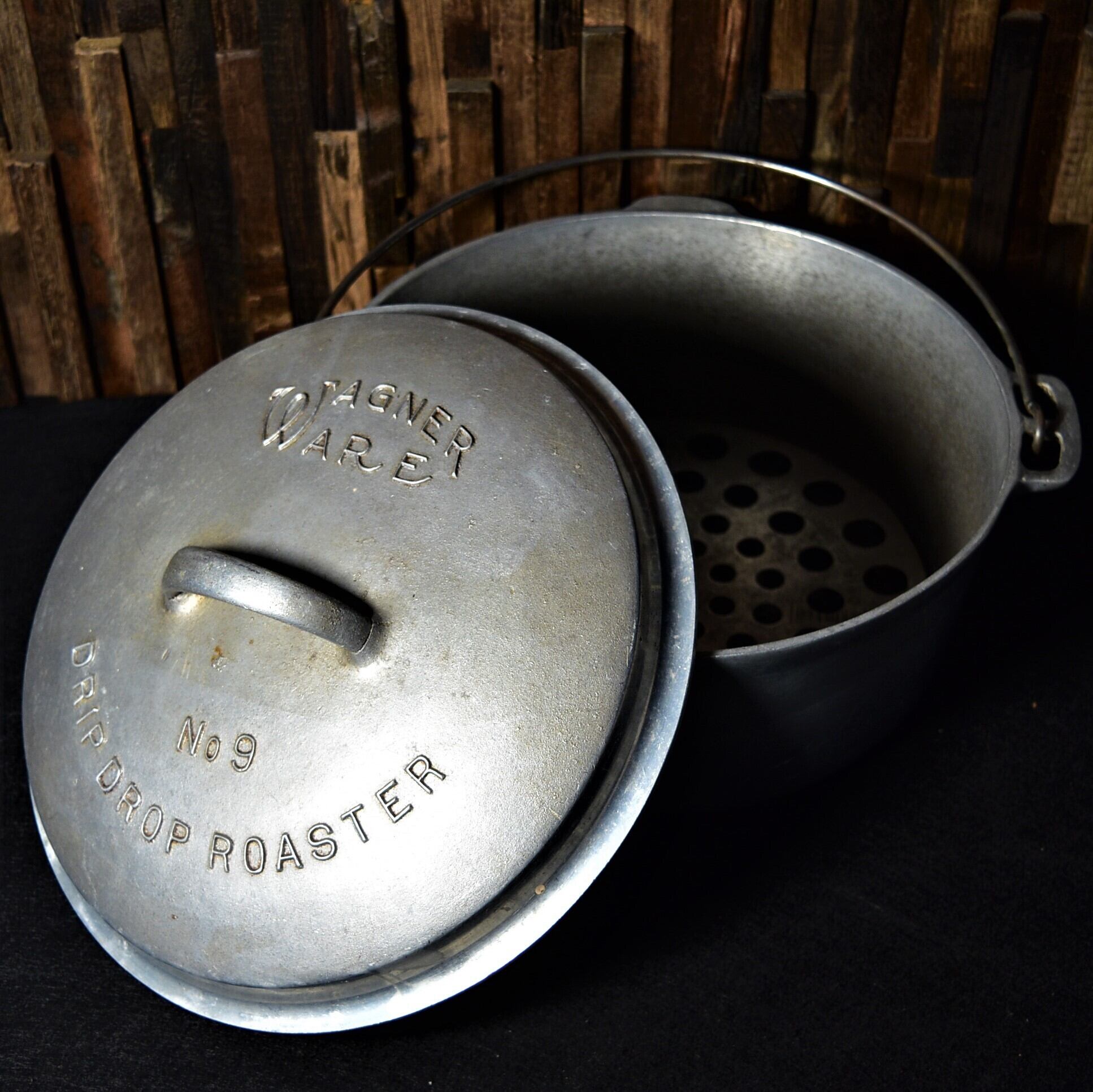 ワグナーウェア ビンテージ アルミ製ロースター ダッチオーブン WAGNER
