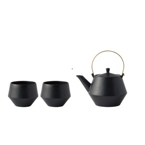 new [GIFT SET] Frustumミニ土瓶＆煎茶 (黒釉)