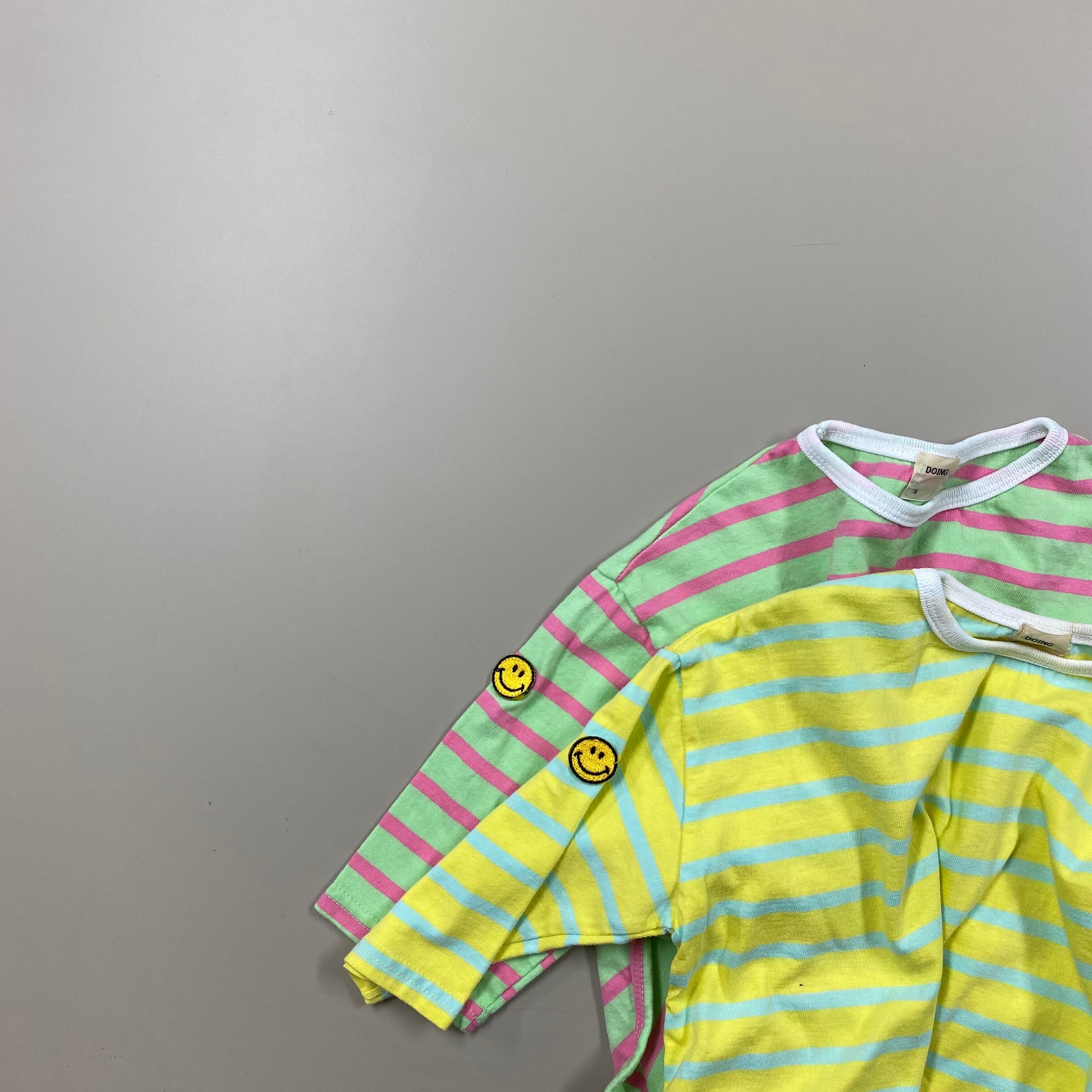 [即納] smile again stripe tee (30% off)