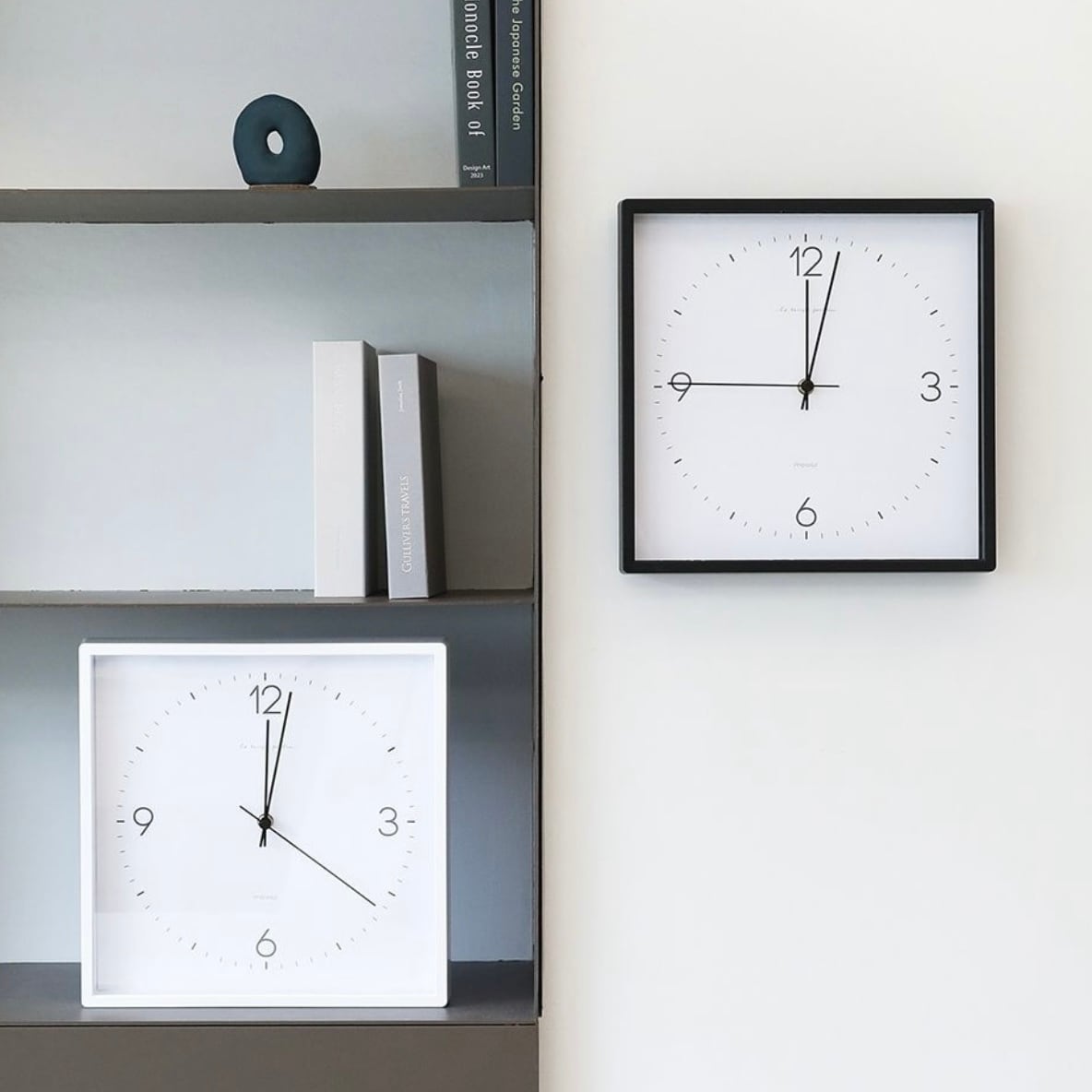 インテリア時計 m. 壁掛け時計 置き時計 KATOMOKU dual use clock 2 ウォールナット